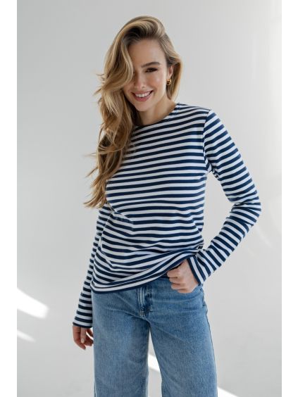 Breton top blue and white front zoom (kopie)
