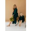 Zavinovací šaty Esme smaragdová 2