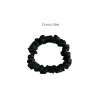 Hedvábná scrunchie černá slim