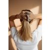 Hedvábná scrunchie taupe
