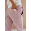 kalhoty Muse dusty pink detail